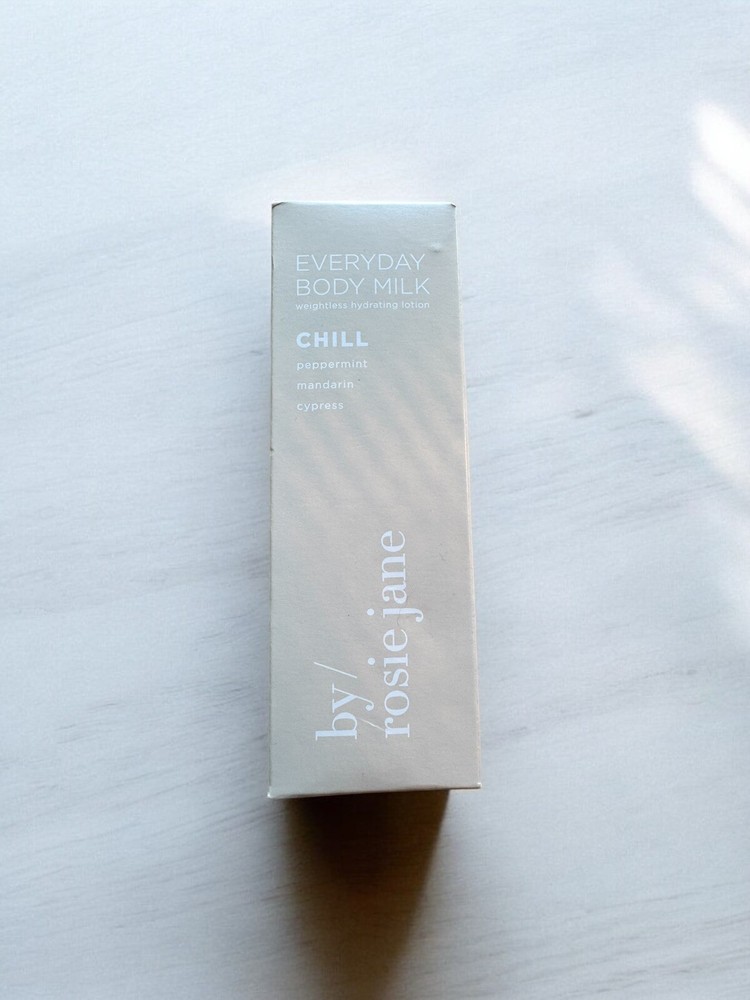 Rosie Jane CHILL Everyday Body Milk 5oz Full Size Lightweight Hydrating Lotion Sealed