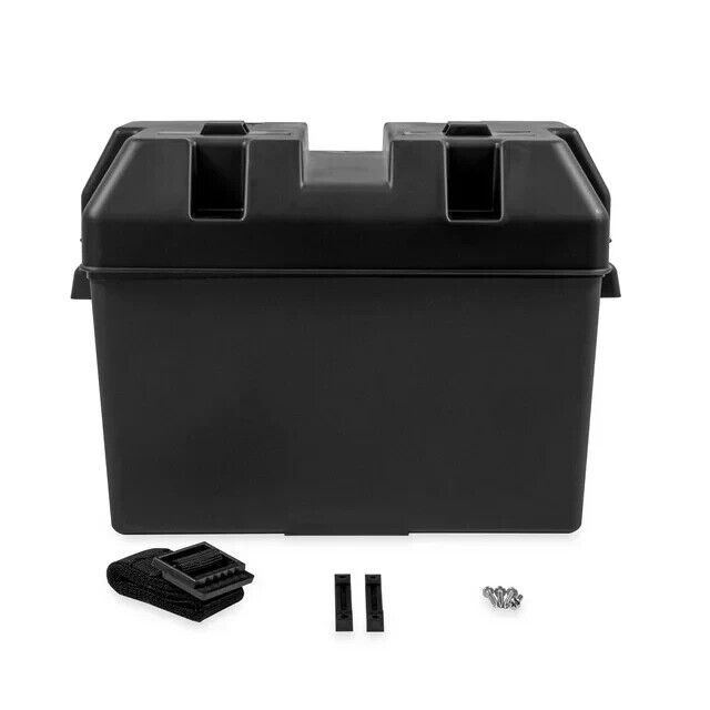 Heavy Duty Battery Box for Group 27-31 Automotive Marine RV Boat Camper