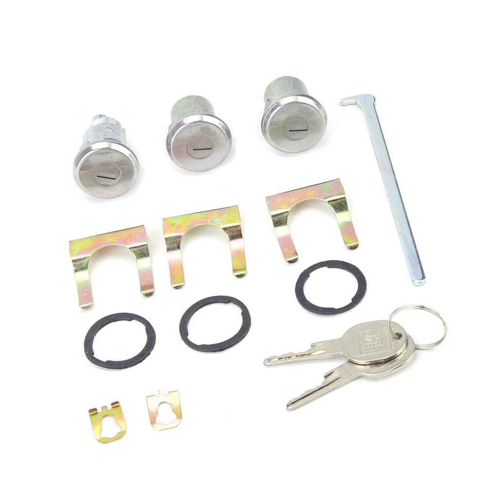 for Chevrolet Camaro Door Lock Cylinder and Key Set Replacement Parts