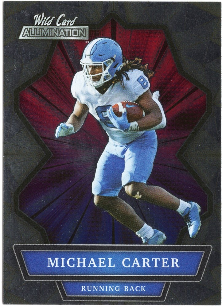 2021 Wild Card Alumination #ABC-37 Michael Carter Tar heels/Arizona Cardinals RC