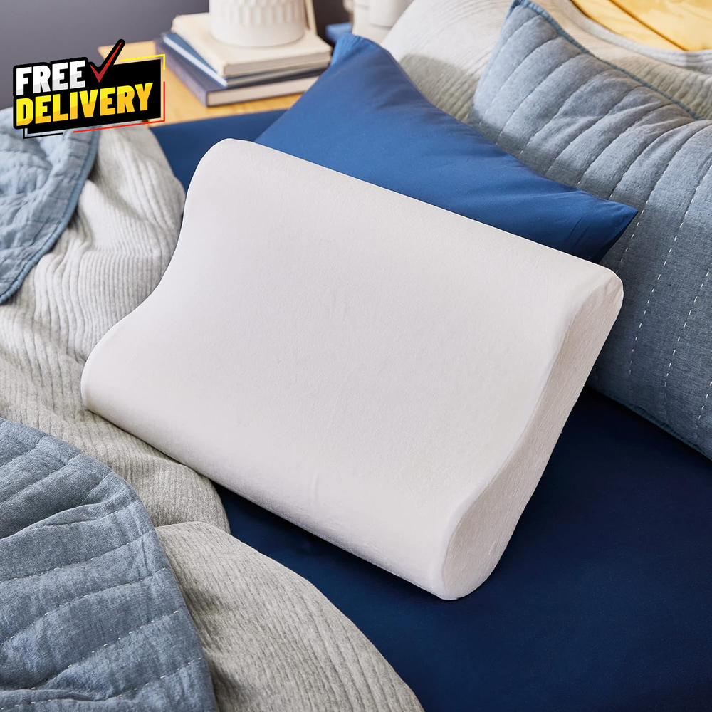 Memory Foam Contour Pillow Standard Size Head Neck and Shoulder Alignment.....