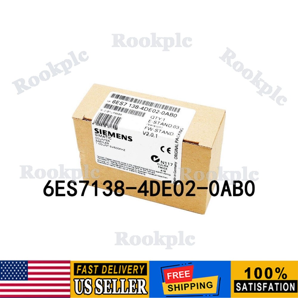 New Siemens Electronics module for ET200S 6ES7138-4DE02-0AB0 6ES7 138-4DE02-0AB0