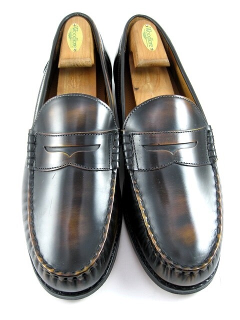 Allen Edmonds Newman Leather Penny Loafers Size 12D Antique Bronze Worn Once 524N