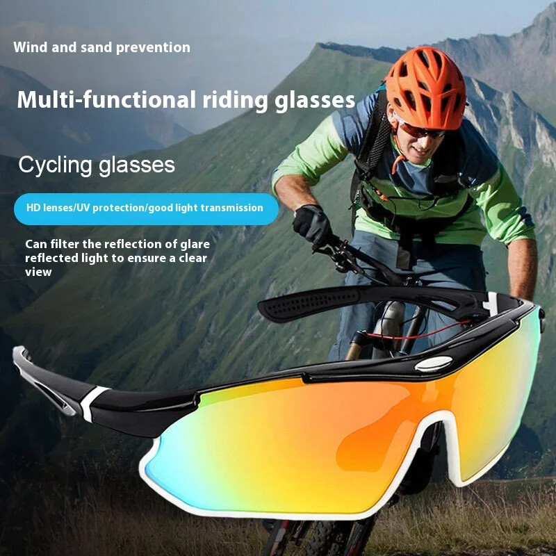 Cross Border Outdoor Cycling Glasses Color Changing Polarized Windproof Bicycles-image