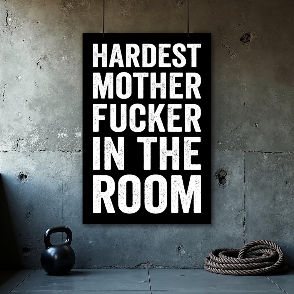 Fitness Motivation Wall Art Poster for Home Gym Decor