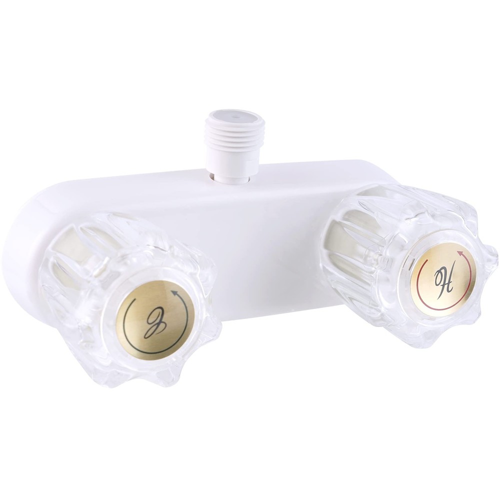 ABS Dual-Handle RV Shower Faucet with Diverter Control Kit