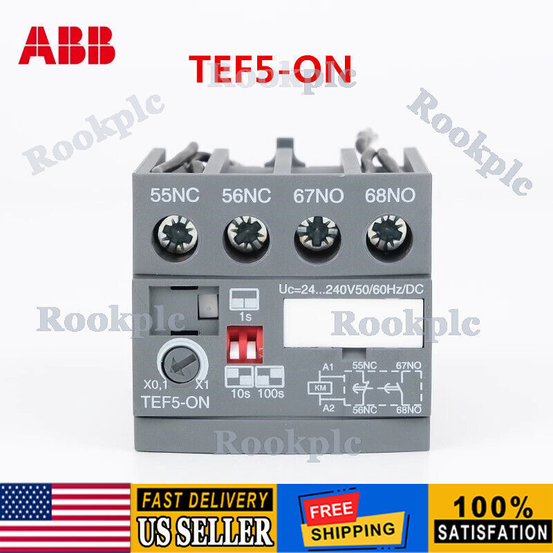 ABB Electrifying Delay Head TEF5-ON Contactor Timer Module Time Delay Relay