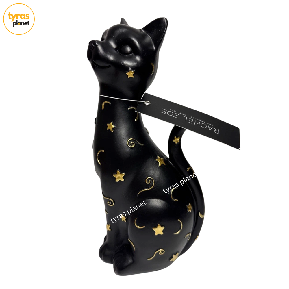 Rachel Zoe Zodiac Black Cat Halloween Celestial Stars Moon Decor Figurine 10