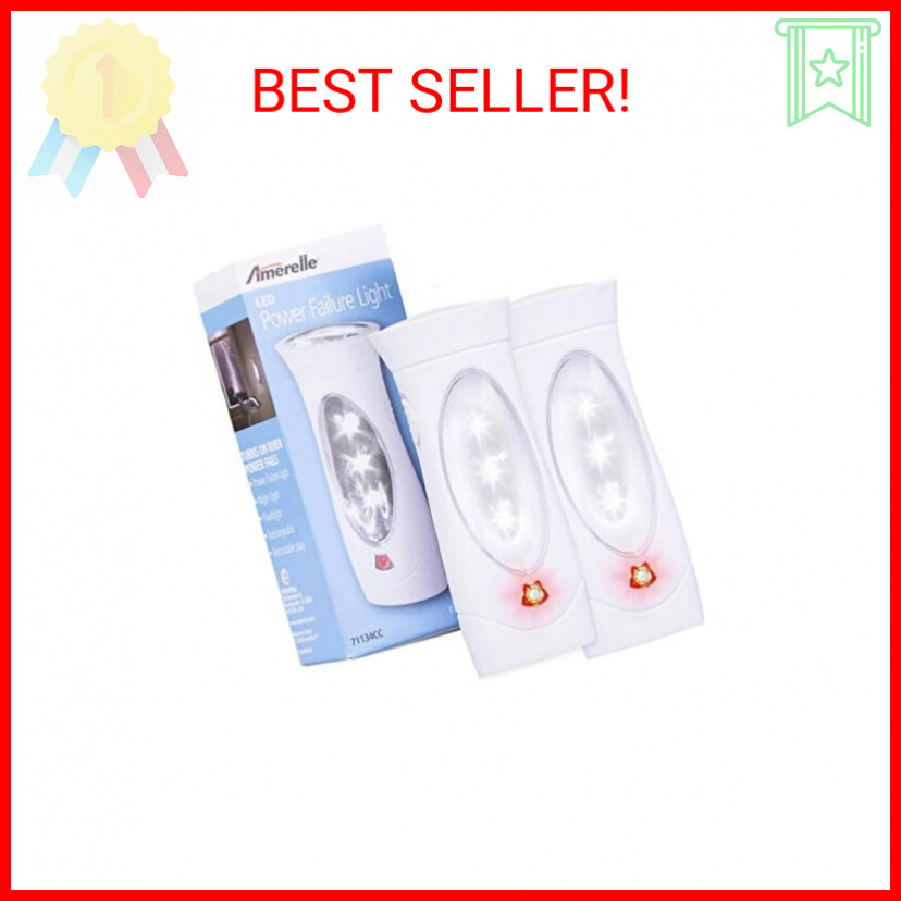 Amerelle 2 Pack LED Emergency Lights for Home Power Outages with Triple Function