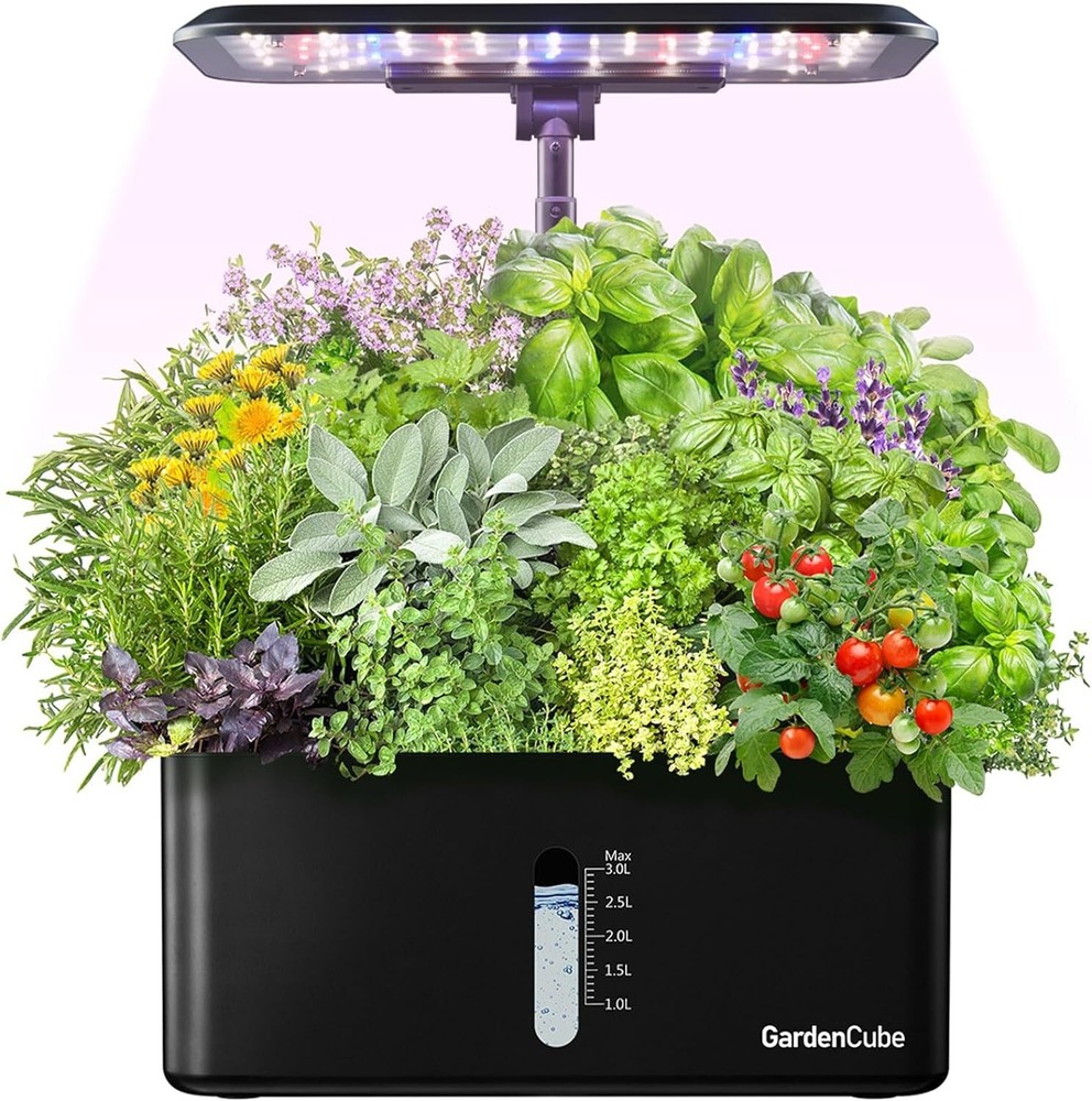 Elegant Hydroponics Herb Garden Kit with Automated Light & Watering System-image