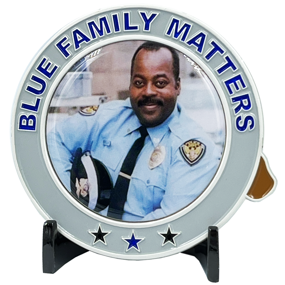 Urkel BLUE Family Matters thin blue line police challenge coin BL10-002