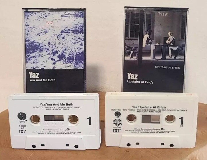 YAZ YAZOO x2 Cassette Tape Lot - Upstairs At Eric's & You And Me Both
