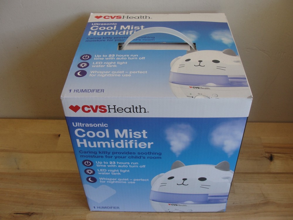 CVS Health Ultrasonic Cool Mist Humidifier with Adorable Kitty Design