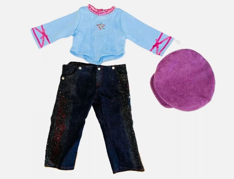 American Girl of Today Glitter Jeans Outfit set 3 for 18'' doll
