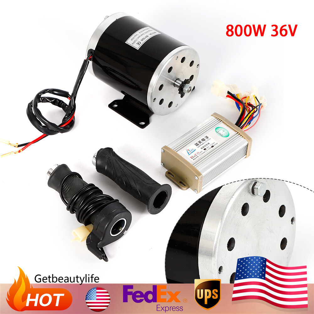 800W 36V Electric Scooter motor kit + control box and Throttle Fit Go-Kart eBike