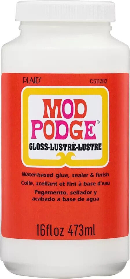 Mod Podge Gloss Waterbase Sealer Glue 16-Ounce CS11202 Finish 16 oz
