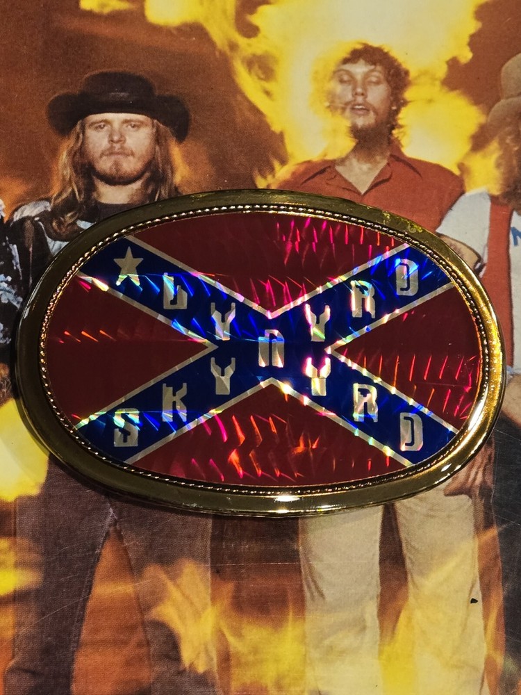 LYNYRD SKYNYRD VINTAGE 1977 PACIFICA PRISM BELT BUCKLE NICE!!!
