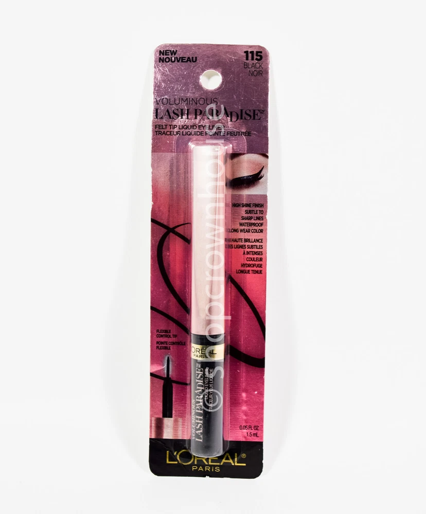 Loreal Paris Voluminous Lash Paradise Liquid Eyeliner Black 0.05 FL Oz 115