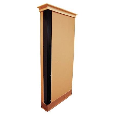 Zoro Select 19F846 Corner Guard, Flame Retardant, Black, 2