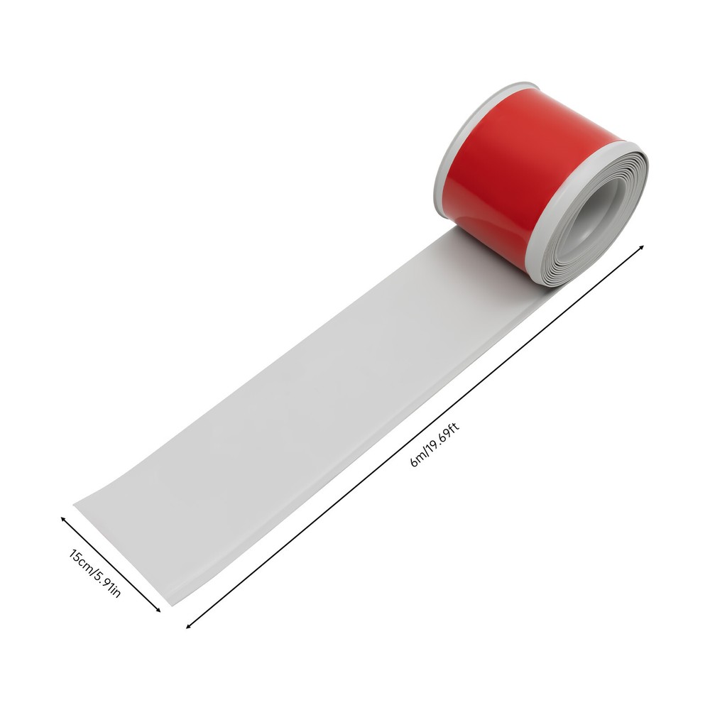 PVC Wall Base Baseboard Molding Trim Flexible with Peel and Stick Adhesive Back