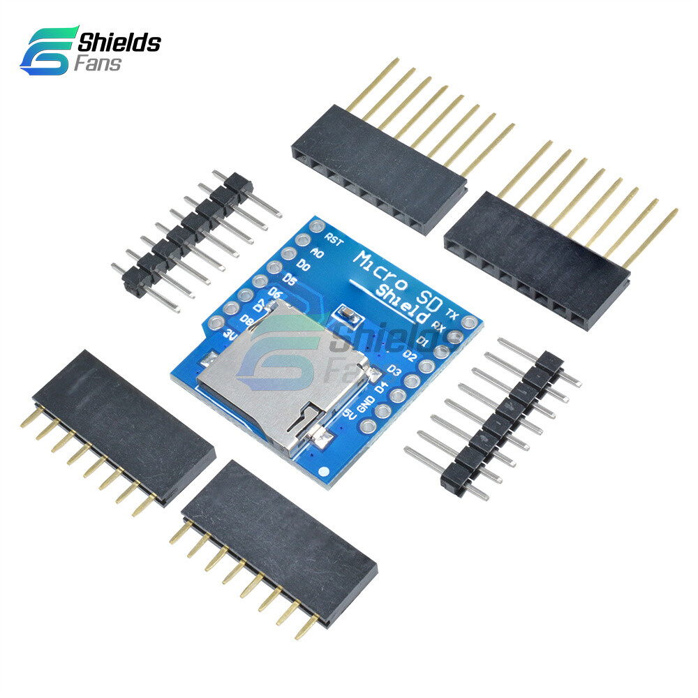 Micro SD Card Shield IoT Wireless Control for D1 Mini ESP8266 WiFi WeMos Module-image