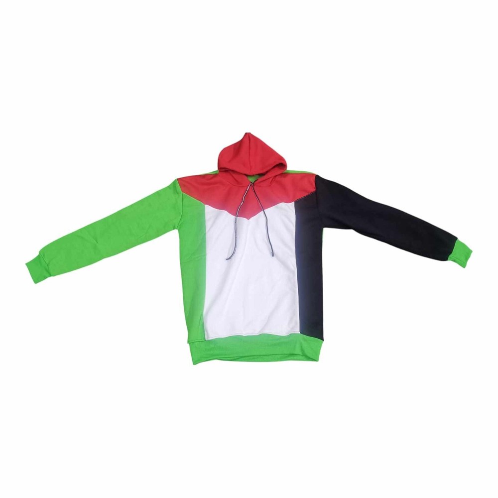 Palestinian Flag Hoodie Unisex - Stylish & Warm - Made in Jordan - Size Large