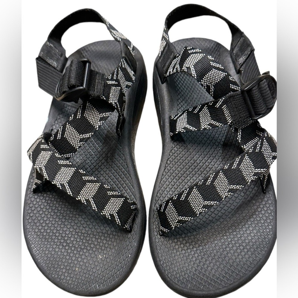 Chaco Men's Size 11 Black Gray Web Strap Outdoor Sandals