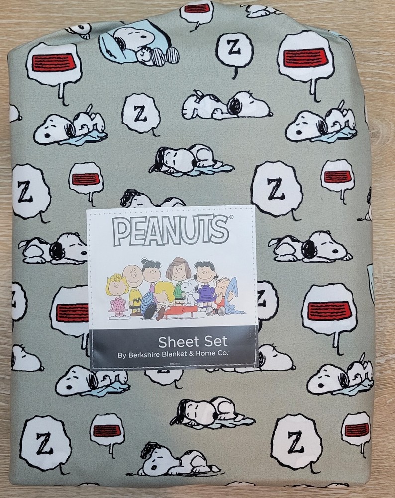Snoopy Peanuts Full Bed Sheet Set for Cozy Sleep by Berkshire