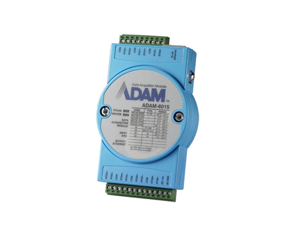 Advantech - ADAM-6015-DE - Advantech 7RTD IoT Modbus Ethernet Remote I/O-image