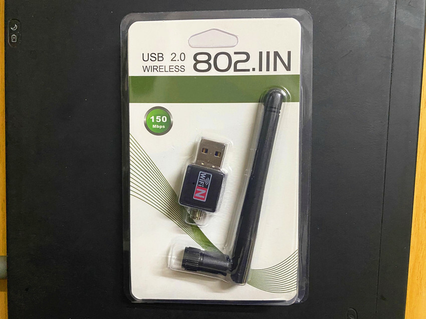 150Mbps USB WiFi Adapter Dual Band Wireless Network Laptop Desktop PC Antenna