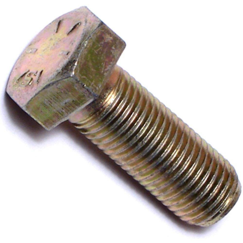 014973252564 Grade 8 Fine Hex Cap Screws, 3/8-24 x 1, Piece-50 , yellow