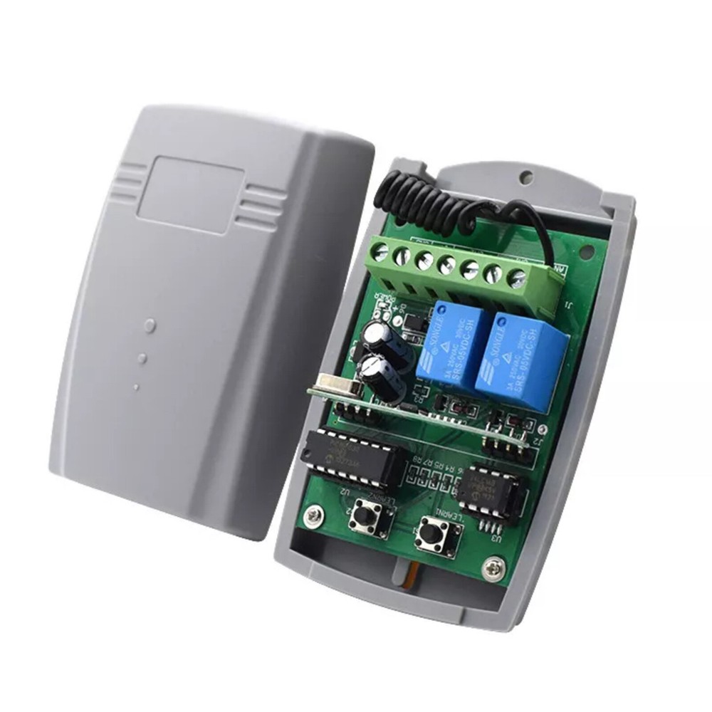Interruptor de control remoto universal DC9-36V receptor motor 433Mhz 2 canales