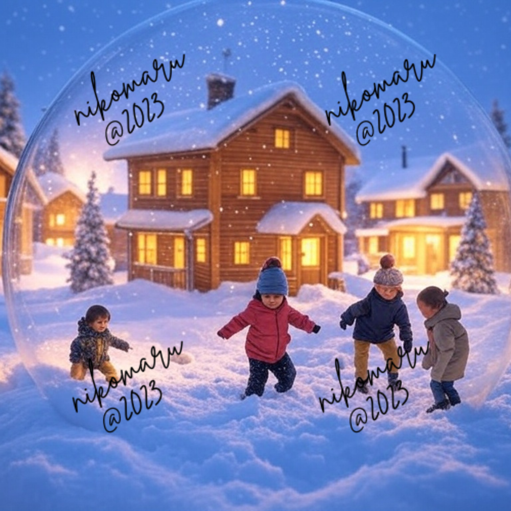 Snow Globe Digital Wallpaper Background for Desktop Art-image