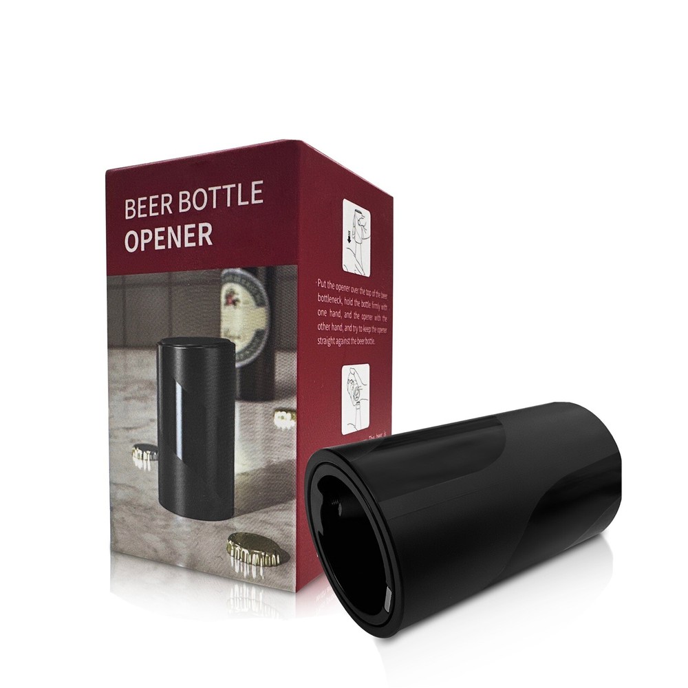 2-Pack Automatic Push-Down Beer Opener with Magnetic Cap Catcher-image