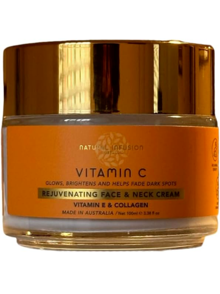 Natural Infusion Vitamin C Rejuvenating Face Cream Vitamin E Collagen 3.38 fl oz