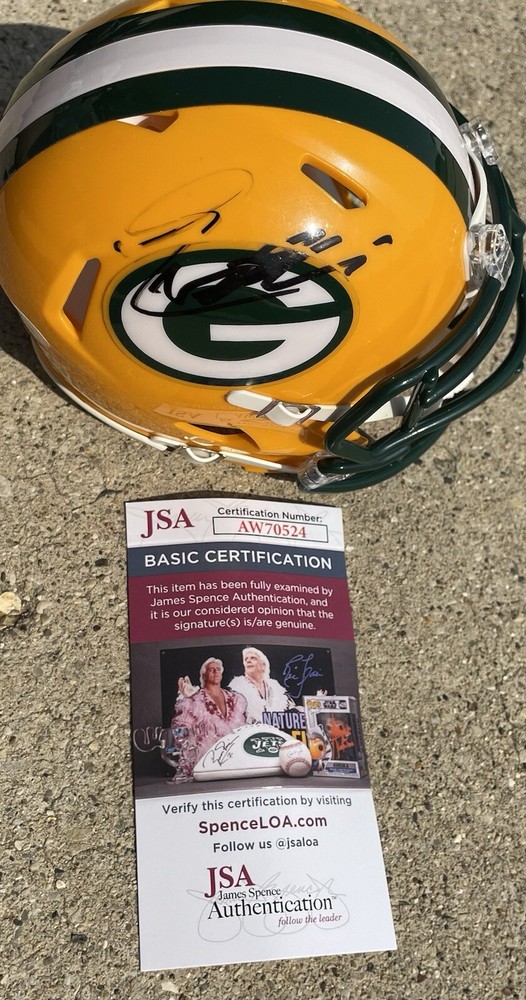 EVAN WILLIAMS Packers SIGNED Mini Helmet JSA COA GREEN BAY