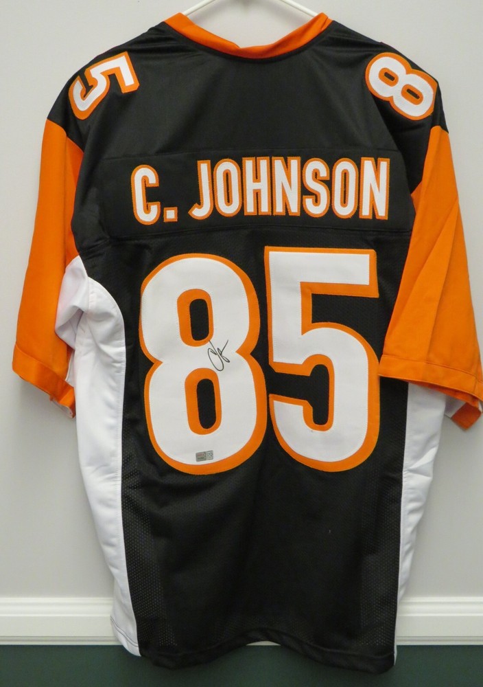 CHAD JOHNSON AUTOGRAPHED SIGNED CUSTOM CINCINNATI BENGALS JERSEY TRISTAR AL