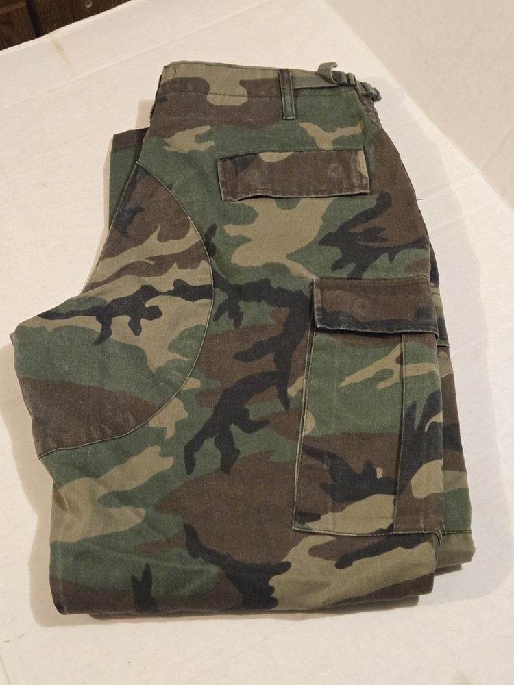 Vintage Tru Spec Pants Large  Green Camoflage Military Cargo Tactical Camo Heavy