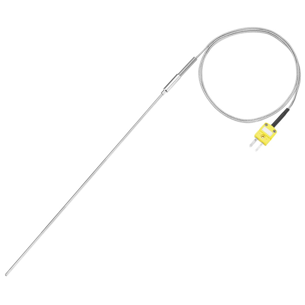 K Type Thermocouple with Plug,Temperature Sensor -50 to 1100°C 1.5x150mm 3.3ft