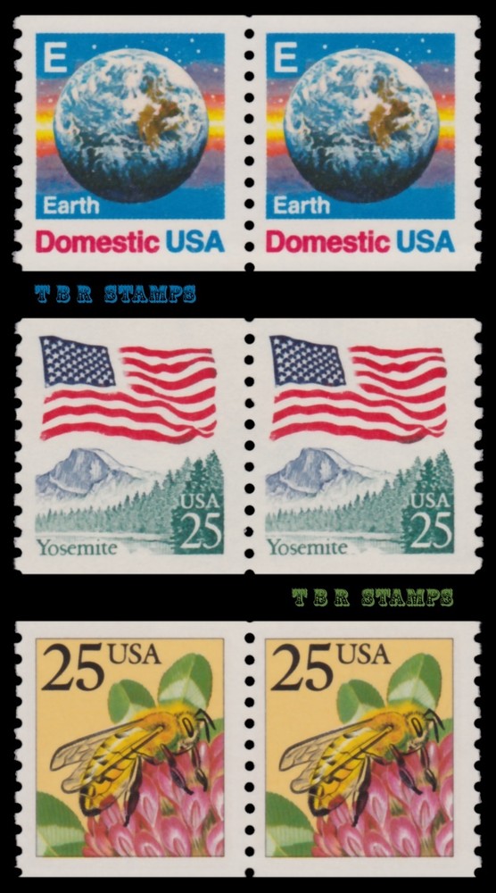 E Rate 25 Pairs 2279-81 2280 2281 1988 MNH Stamps Set of 3 - Buy Now-image