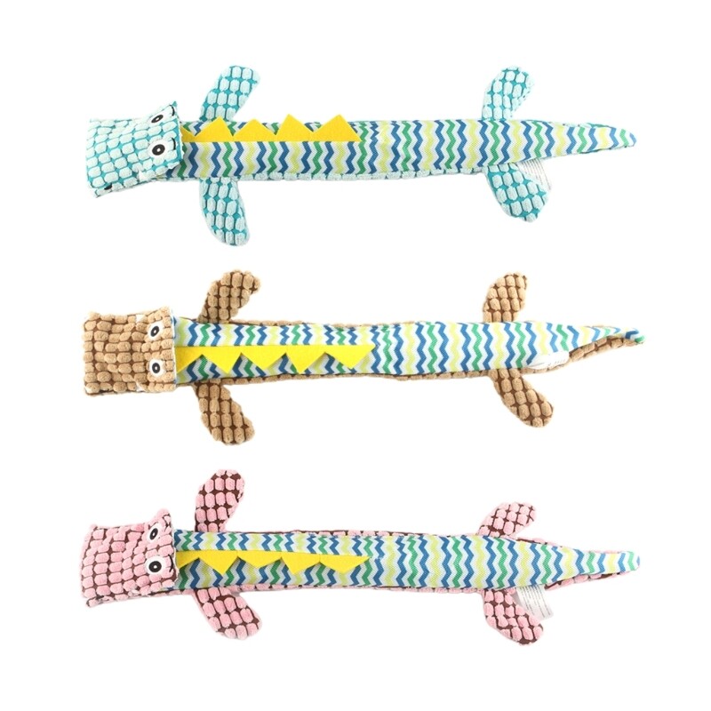 Dog Chew Toy Squeaky Dog Toy For Aggressive Chewers Dog Teether Stuffed Dog Toy