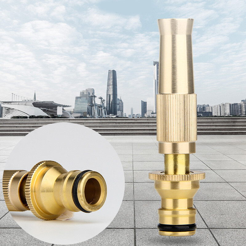 High Pressure Water Spray Gun Metal Brass Nozzle Garden Hose Pipe Lawn Car