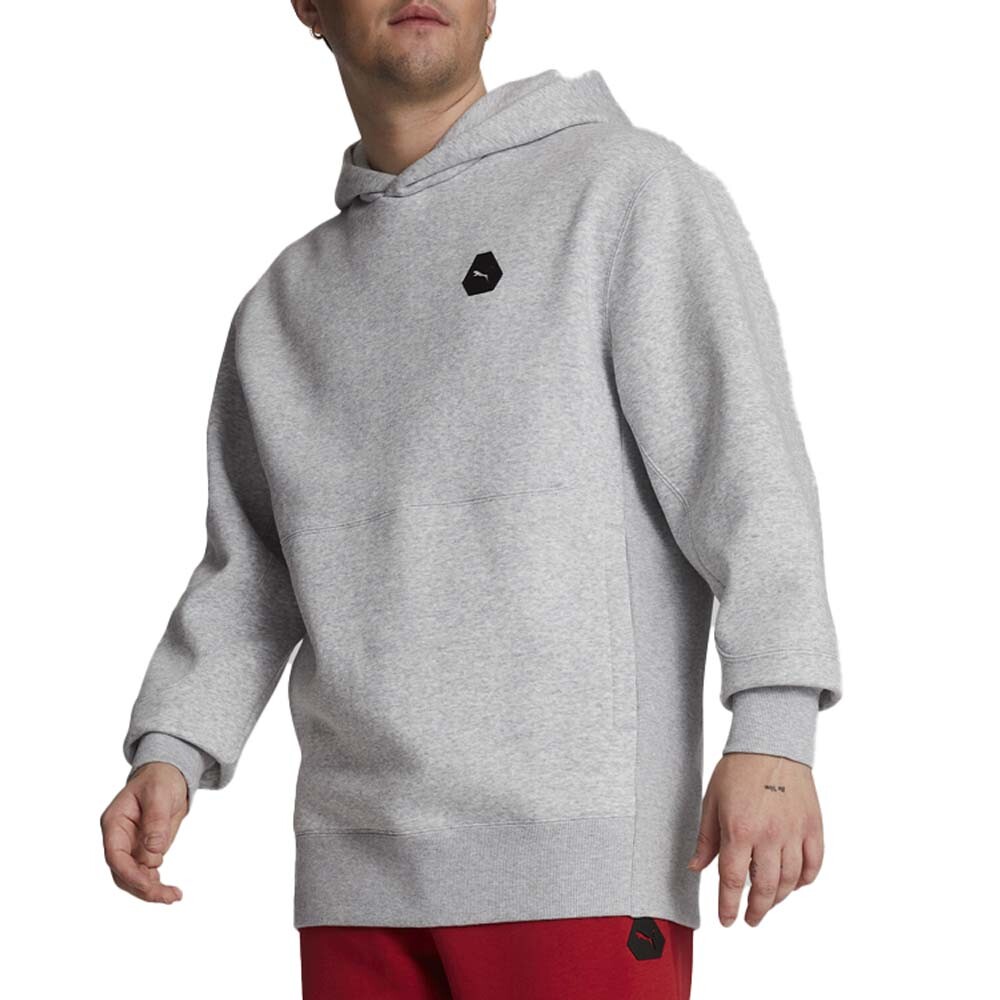 Puma Rudagon Logo Hoodie for Men in Grey – Stylish Casual Outerwear 62361204