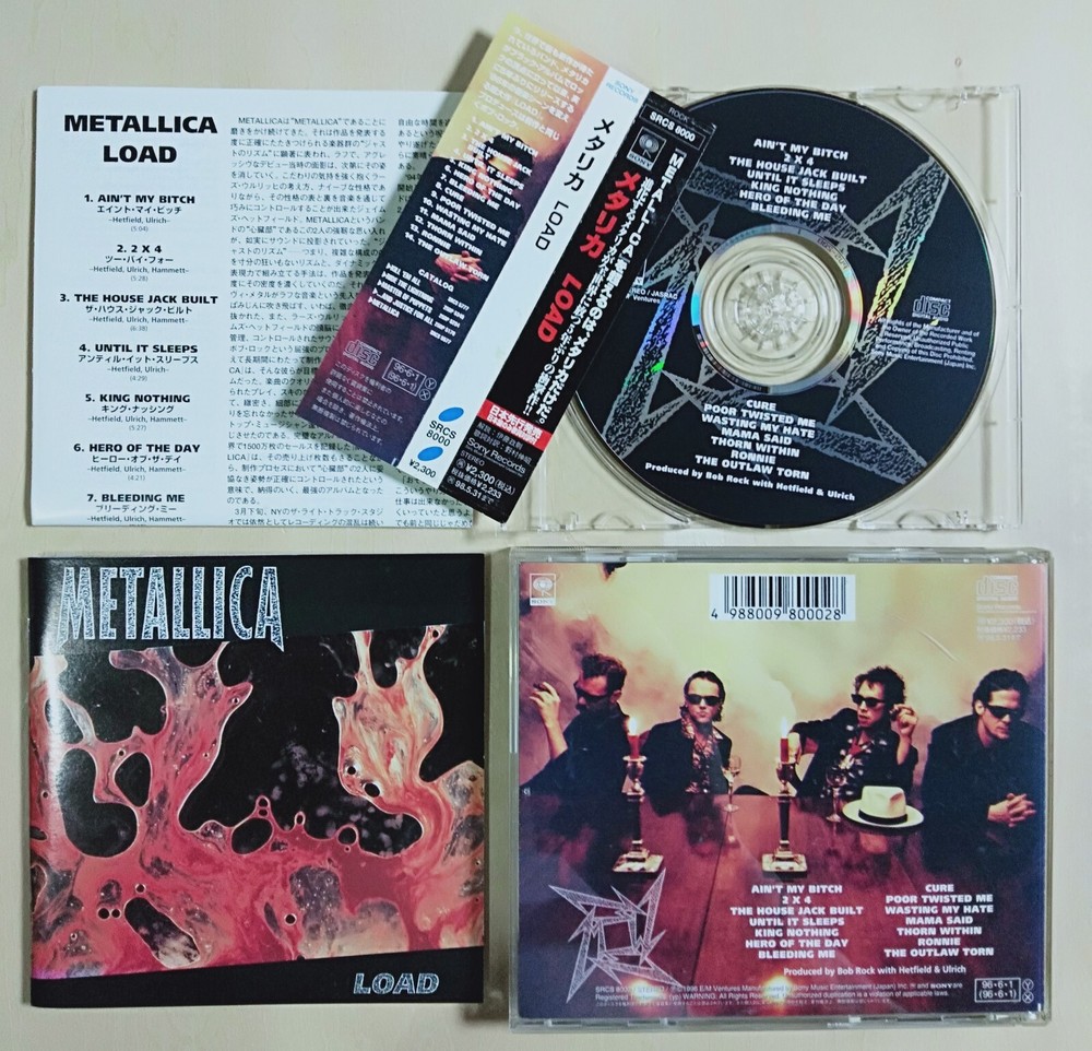 (Thick Case) METALLICA - Load - 1996 JAPAN CD OBI ~[SRCS-8000]