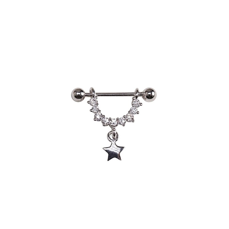 Shimmering Star Stud Earrings for Women and Girls Comfortable Adornment  