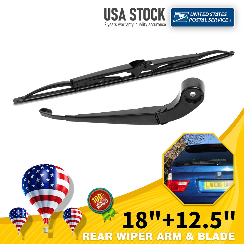 BMW X5 2000-2006 Rear Wiper Arm & Blade Set - OEM Quality 61627068076