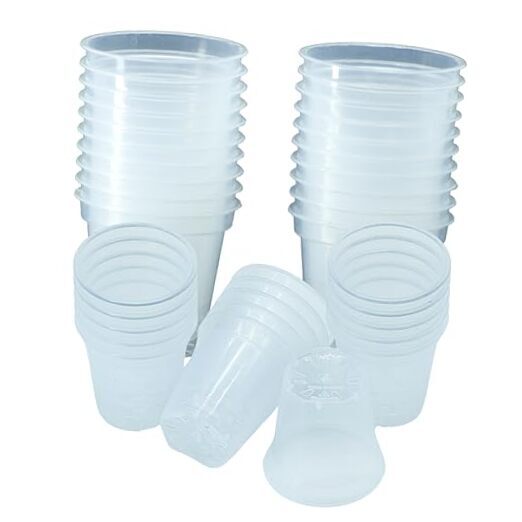 Clear Nursery Pots - Inches (Pack of) | Nursery Pots | Clear Propagation 2.5 40