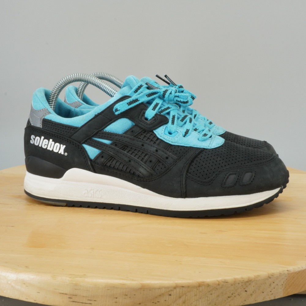 Solebox x ASICS Gel-Lyte III Men's Size 8 Shoes Blue Carpenter Bee Sneakers