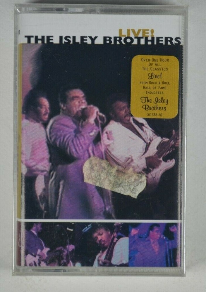ISLEY BROTHERS Live Cassette Tape NEW HYPE