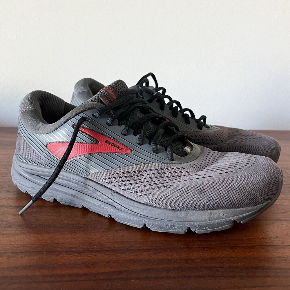 Brooks Addiction 14 Men's Size 8.5 Medium(D) Comfort Running Shoes Gray Red